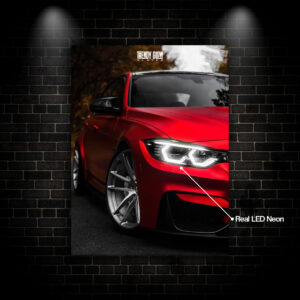 BMW M3 Red - Glow Plates