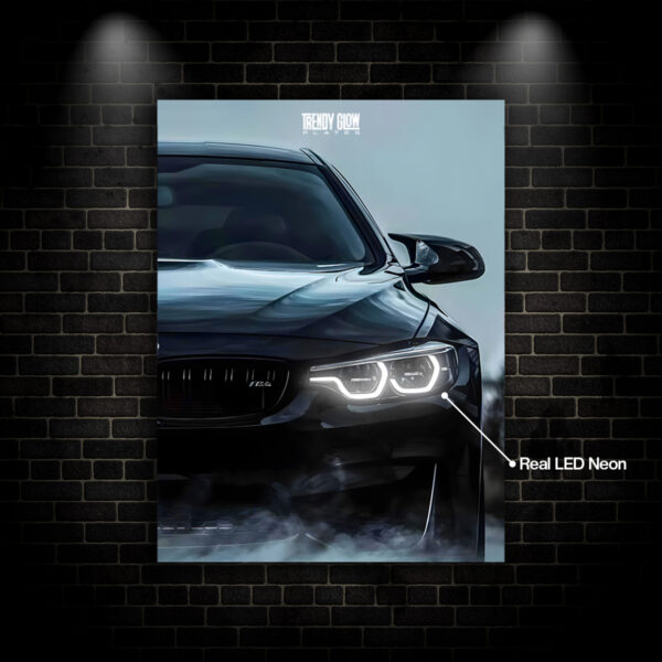 BMW M4 G80 F82 Black - Glow Plates