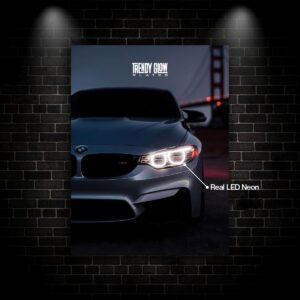 BMW - M4 White F82 Gen - Glow Plates